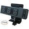 Electriduct Outlet Strip, Edge Mount, USB, 5-15R, 5-15P, 8 ft., Black PDC-SW-3P-2USB-DT-2PK - alternate 1